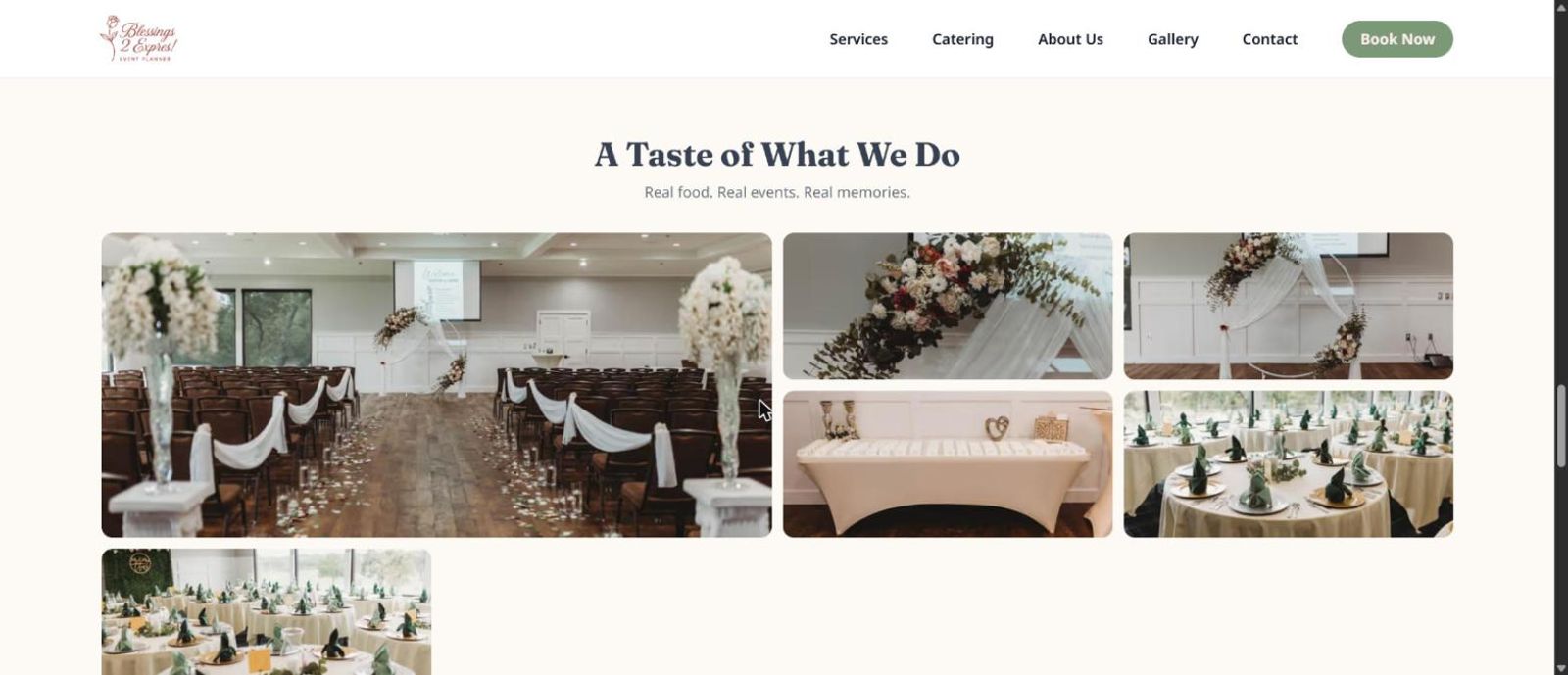 Blessings 2 Expres website homepage