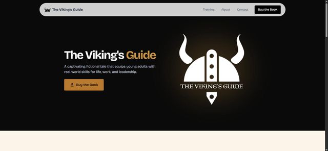 The Vikings Guide website homepage