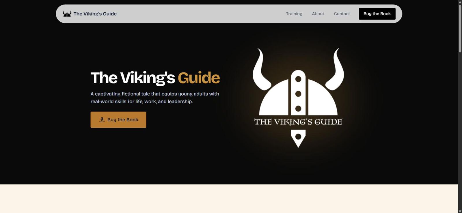 The Vikings Guide website homepage